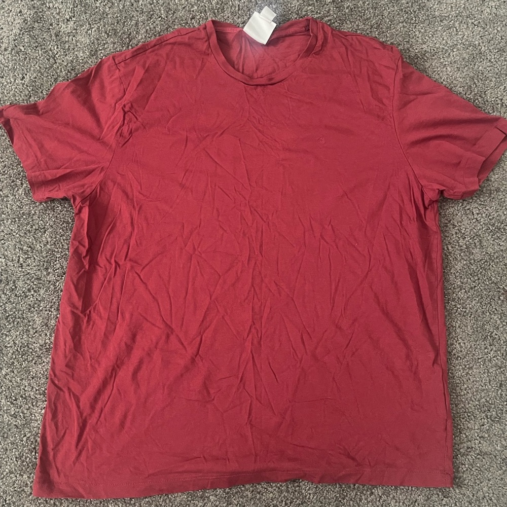Calvin Klein Men's Crimson Short Sleeve Tee
